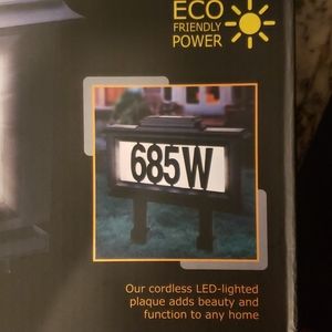 Accents - NEW Solar Lighted Address Plaque Accents - NEW Solar Lighted Address Plaque